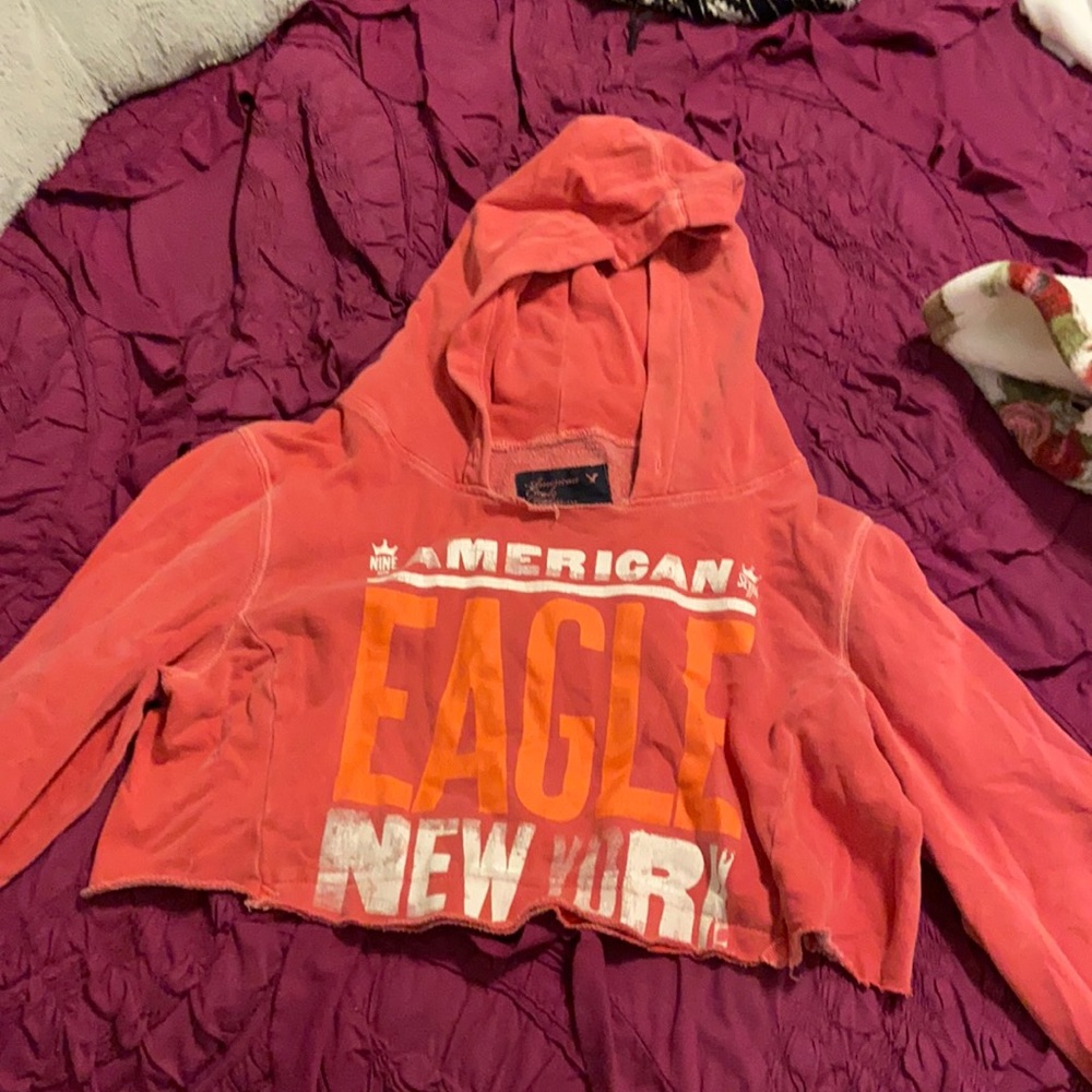 American Eagle cropped hoodie